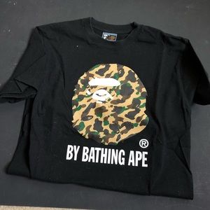 A Bathing Ape camo logo t-shirt BAPE